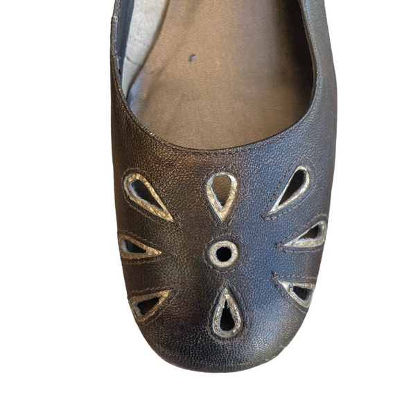 FRANCO‎ SARTO VINTAGE SLIP ON MULE HEAL DESIGNER SHOES CUT OUT DETAIL - Picture 6 of 9